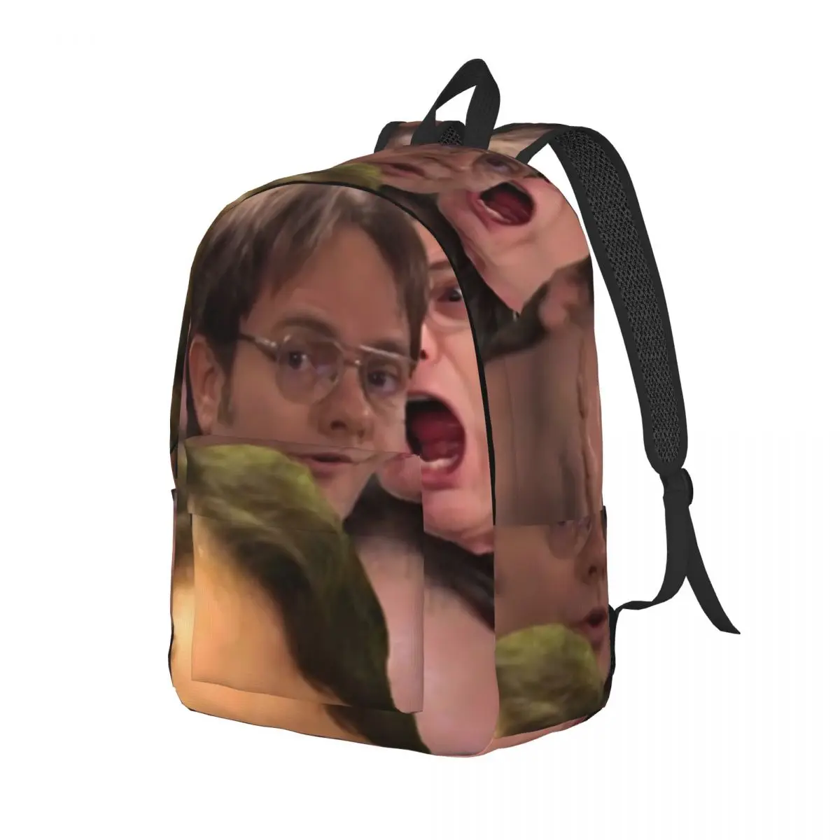 Dwight Schrute Backpack Boy Girl Funny Print Big Backpacks Polyester Stylish School Bags Outdoor Design Rucksack