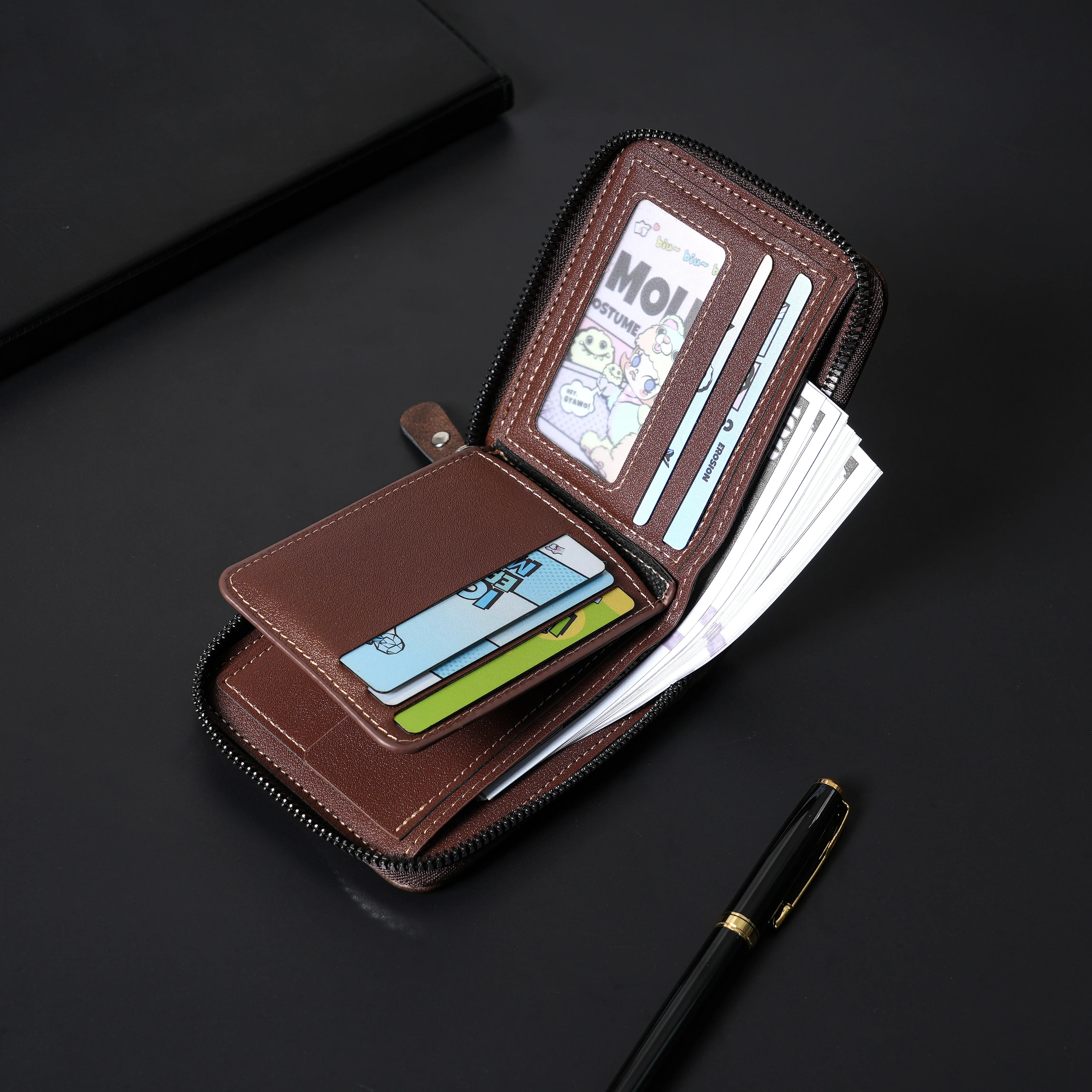 New Men's Zipper Card Holder C - Photo Acrylic Block 리뷰 및 가격