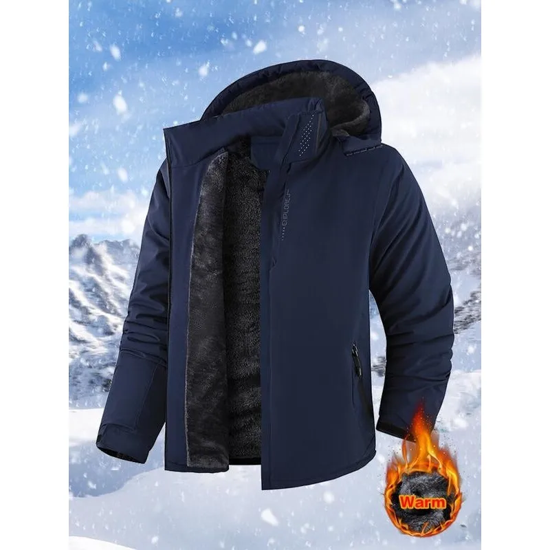 

Winter Men's Cotton Jacket Warm Outdoor Long Style Couple's Fashionable Cold-resistant Cross-border Winter Coat