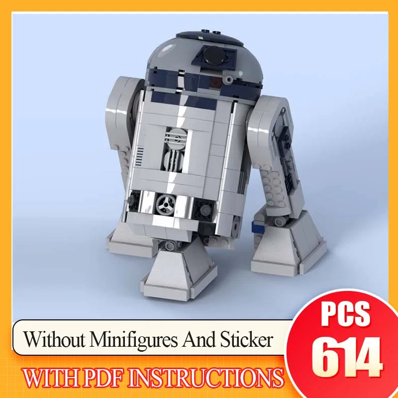 

Kids Birthday Gifts Toys NEW R2-D2 mid-size Robot Star Space Union 614PCS Moc Building Block Model Bricks Compatible