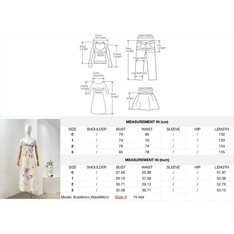 Multicolor Floral Print Sleeveless Backless Cut Out Waist Midi Dress 2025