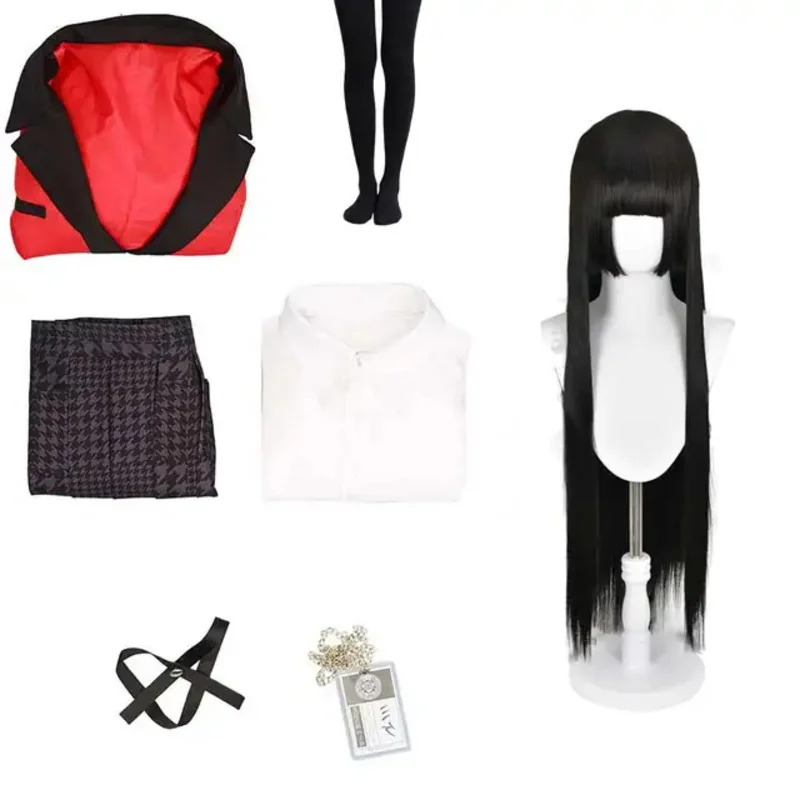 KakeNAFTA-Costume de Cosplay pour Femme, Yumeko Jabami, Uniforme, Jupe Trempée, Halloween