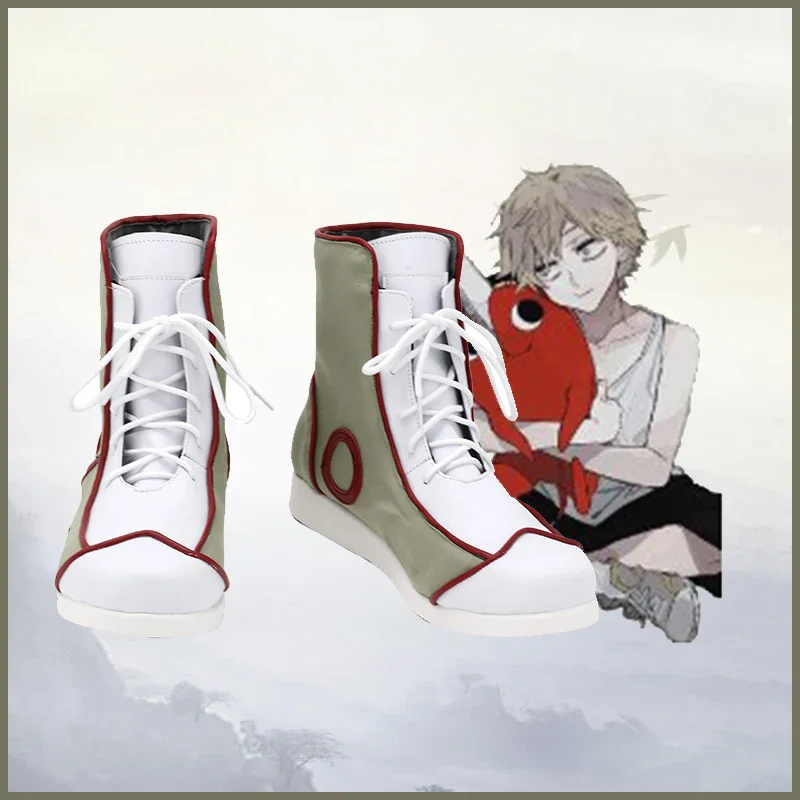 Anime Chainsaw Man Denji Cosplay Boots PU Shoes Halloween Cosplay Prop