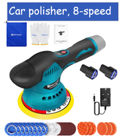 Cordless polisher 8-speed car polisher 2800-5500RPM Car detailing kit for paint correction Waxing