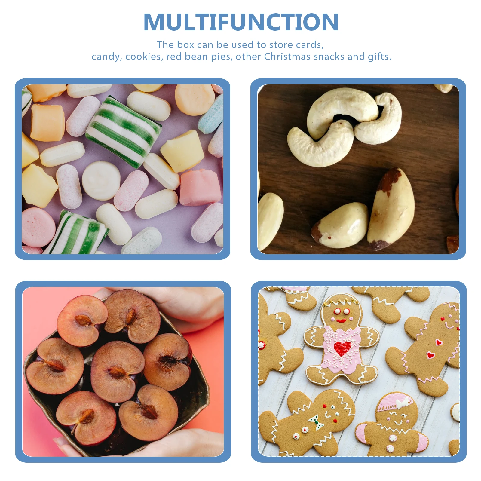 

100Pcs Self Sealing Food Bags Heavy Duty Aluminum Foil Snack Packing Bag Food Storage Pouch for Tea Nuts Coffee Beans Packaging