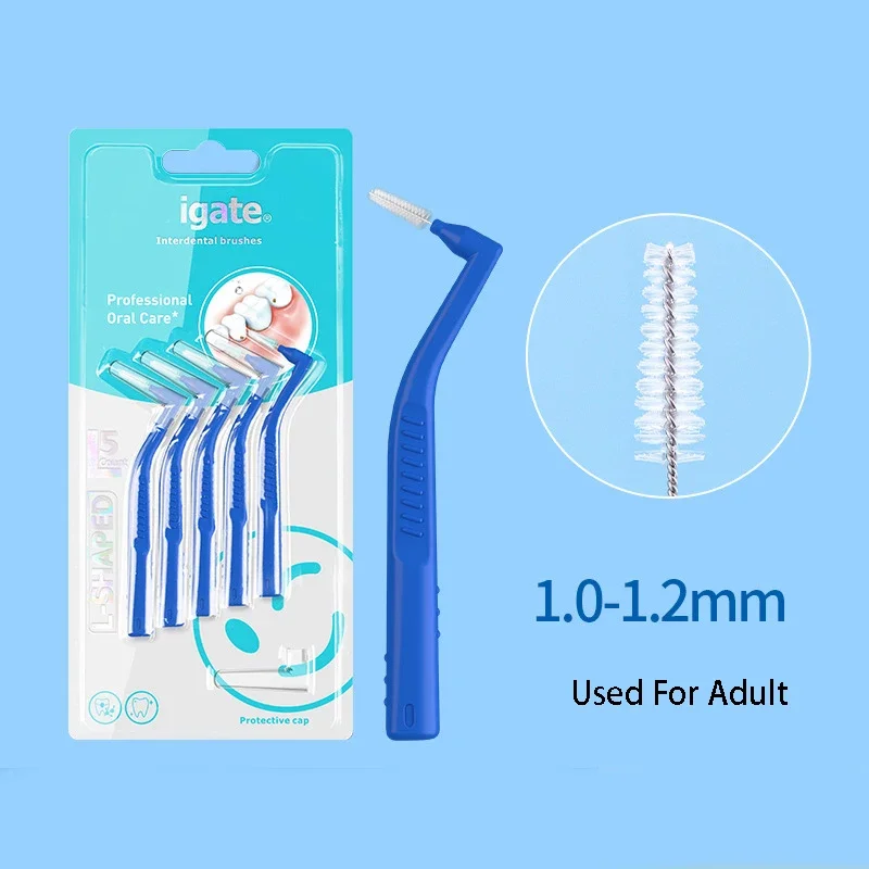 Interdental Brush For Dental Orthodontics Clean Between Teeth Cleaning Tools Soft Mini Brush With Dust Cover 0.6-1.5MM