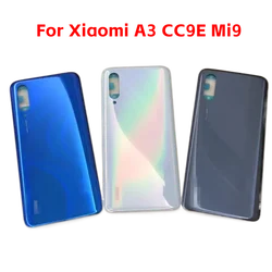 Housing For Xiaomi  A3 CC9E Mi9 Lite  Glass Battery Cover Repair Back Door Phone Rear Case   Logo Adhesive