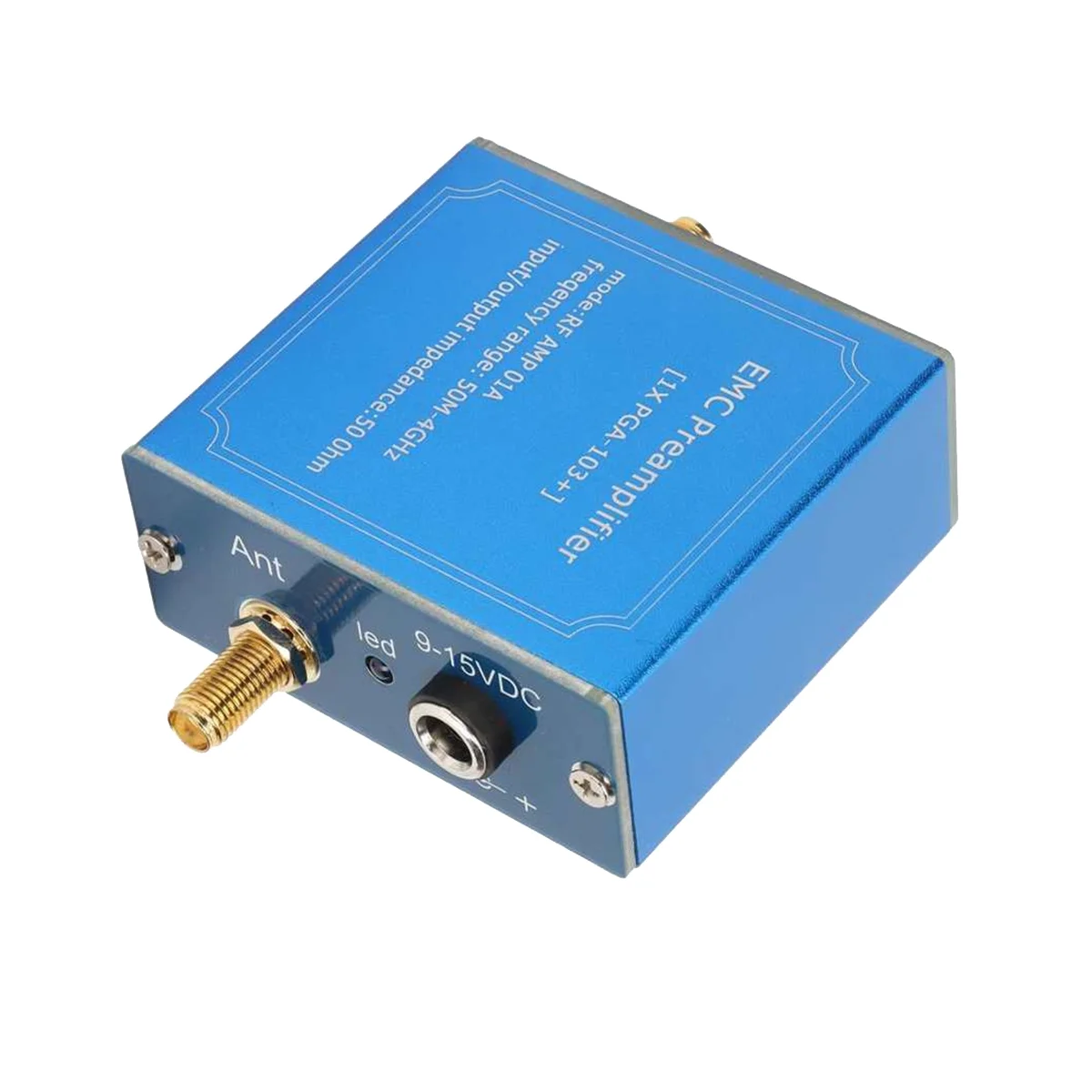 

EMC EMI Signal Amplifier Module 50M‑4GHz Wideband Plug and Play DC 9‑15V High Gain LNA Module for Communication System