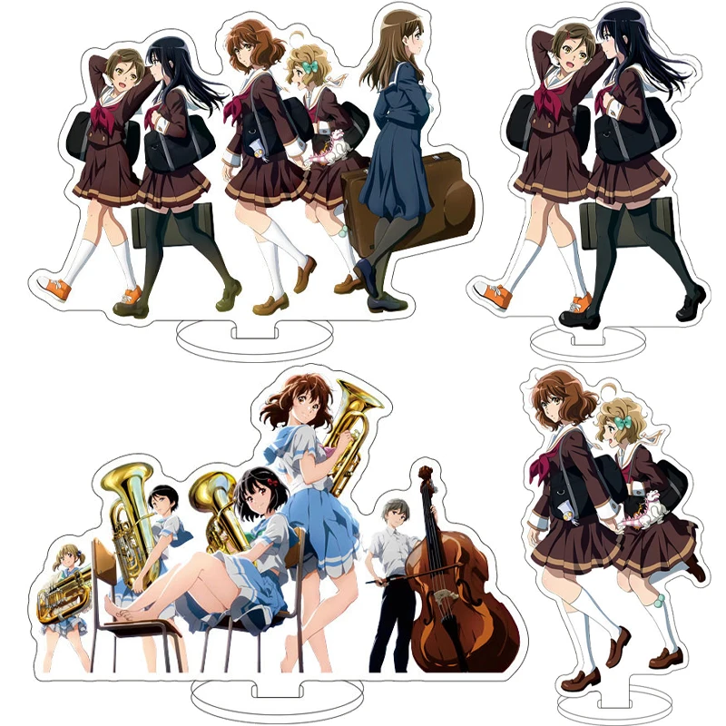 Sonido de Anime de 16CM! Euphonium ‌ Figura de Acrílico de Oumae Kumiko, Kousaka Reina, Katou Hazuki, Kawashima Sapphire, Adornos y Regalos Cosplay