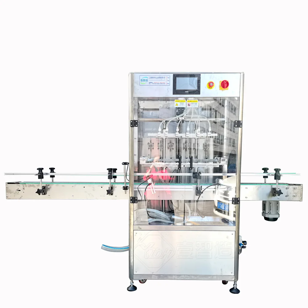 6 Head Small Volume Liquid Filler 20-1000ml High Foam Automatic Filling Machine for Beverage Pharmaceutical Lab