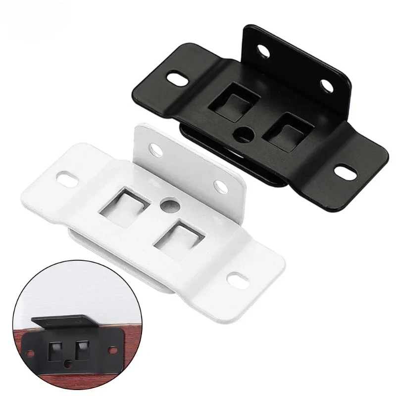 16/30pcs Wardrobe Shelf Fixed Fastener 2-In-1 Insert Furniture Laminate L-Shaped 90 Degree Connector Home Renovation DIY Tool