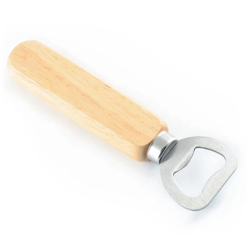 Wine Opener Bartender Bottle Opener Wooden Handheld Wine Beer Soda Glass Cap Bottle Opener For Home Kitchen Bar