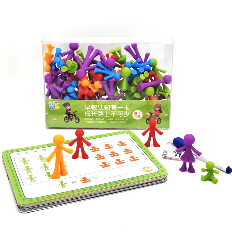 Montessori Math Spielzeug Regenbogen Zählen Dinosaurier W/Passenden/Sortierung Tassen Aktivität Karten für Kleinkind Farbe Form Kognitiven Spiel