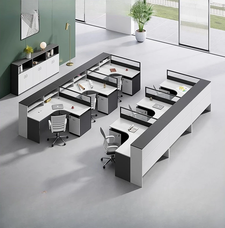 PYJ Staff Position Staff Card Seat Table and Chair Combination Simple Modern Desk