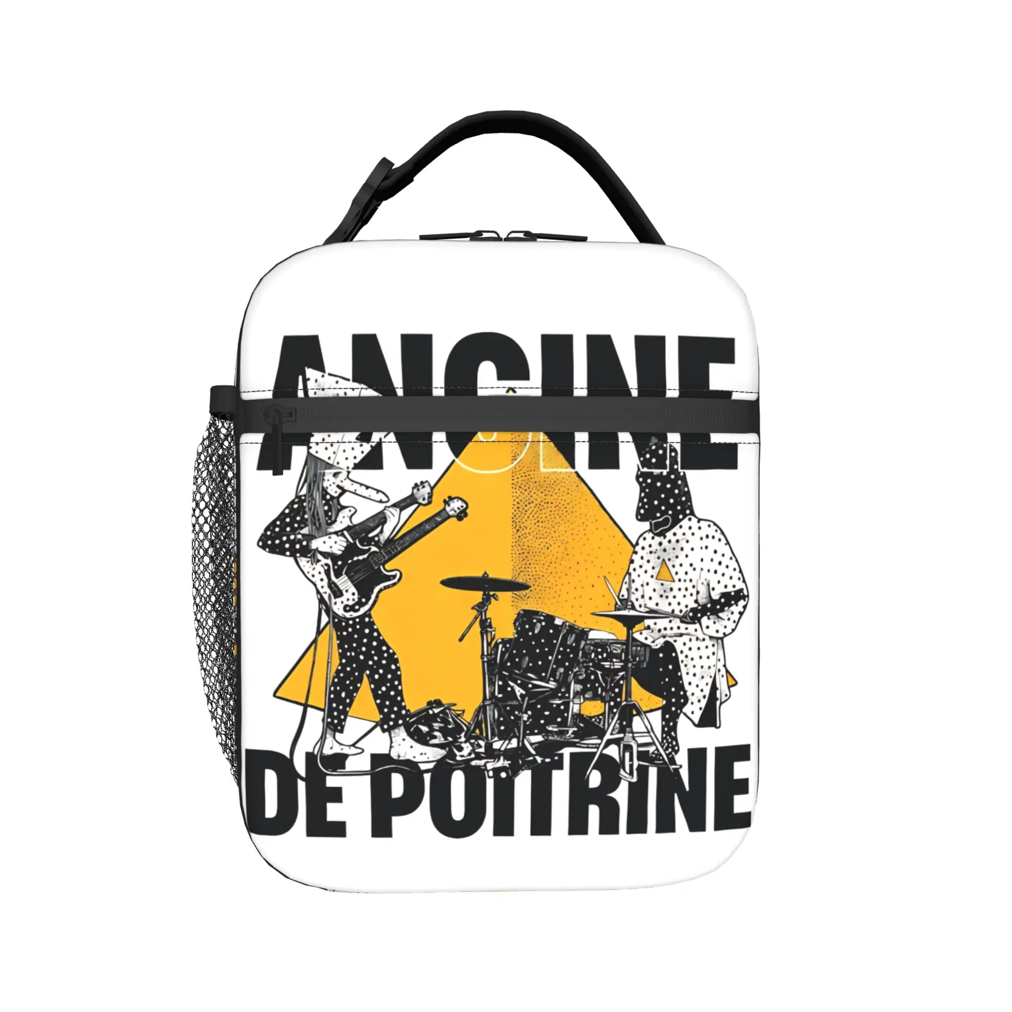 Angine de Poitrine Tour Isolierte Lunchtasche, großer Essensbehälter, Kühltasche, Tragetasche, Lunchbox, Schule, Reisen, für Männer und Frauen – Detail 1