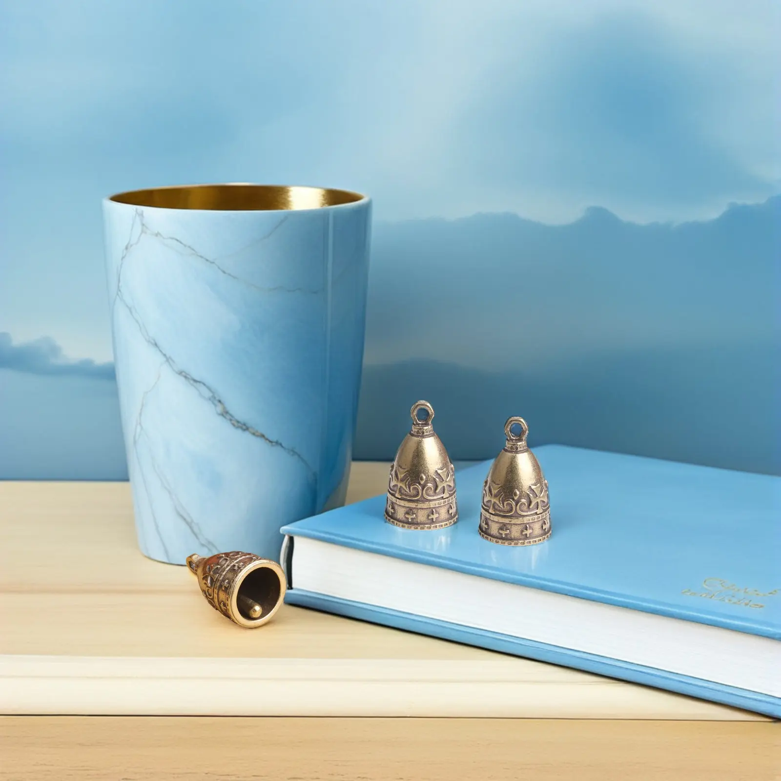 

3Pcs Golden Brass Tiny Bells Vintage Style Jingle Bell Pendants for DIY Crafts Jewelry Making Necklace Bracelet Keychain Bag