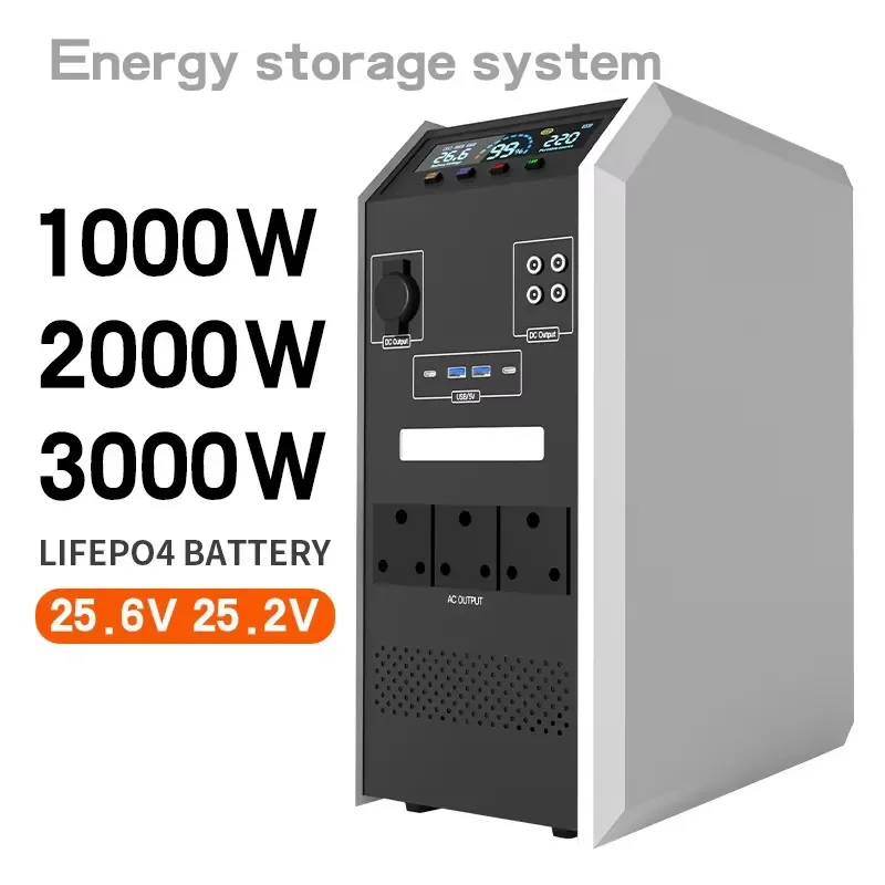 SHENHAUR Outdoor Mobile Power Station 1000W 2000W 3000W LiFePO4 UPS Lithium Ion Battery Energy Storage Power Supply