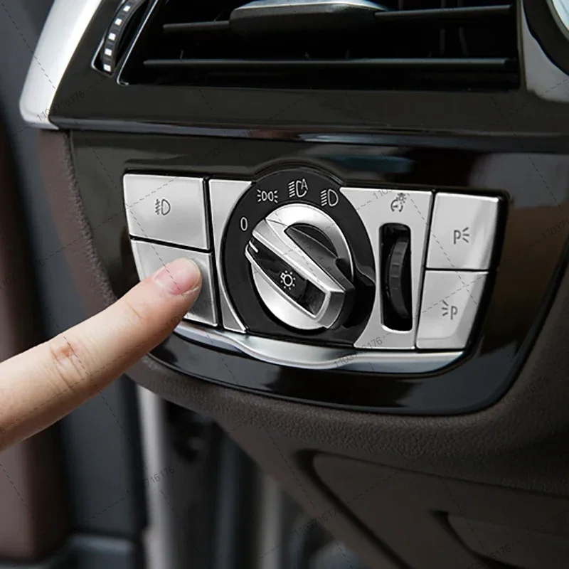 

For BMW G01 G30 G38 5 Series 2017 2018 2019 2020 2021 Car Multimedia Button Cover Trim Parking Brake Button Sticker Accessories