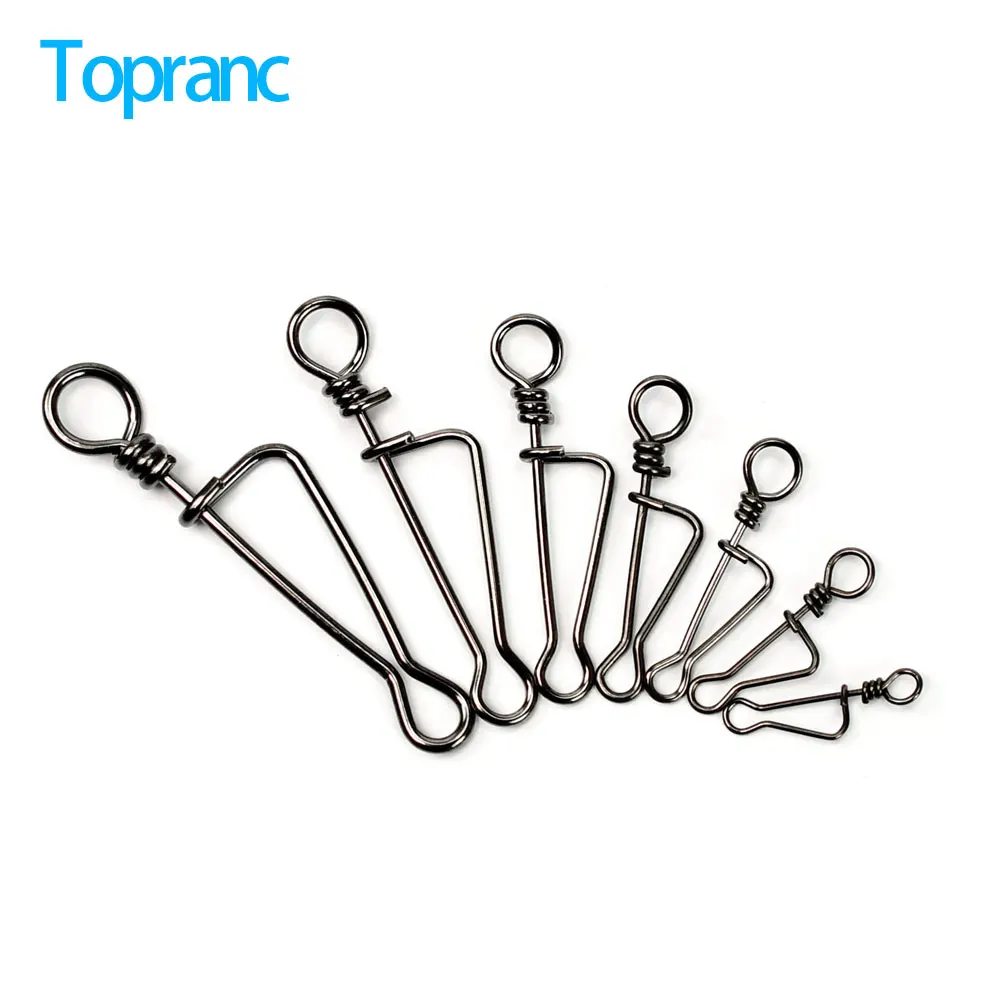 60/63Pcs 0#-6# Fishing Snap High Carbon Steel Quick Change Clip Interlock Snap Fishing Accessories Connector Pesca