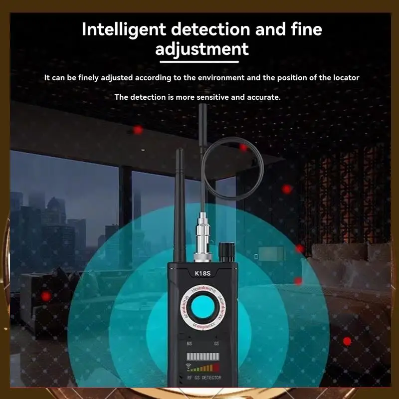 Анти-детектор K18S для GPS-трекера, прослушивающего устройства, детектора камеры для путешествий, гостиницы, вилки европейского стандарта-T88C