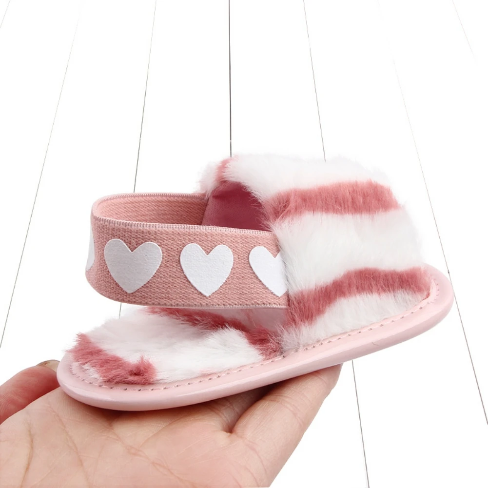 Тапочки детские плюшевые, Нескользящие, домашняя обувь для начинающих ходить мальчиков и девочек