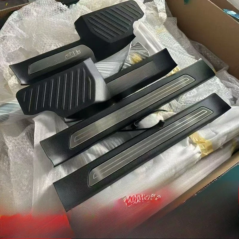 LED original with light buckle welcome pedal modification