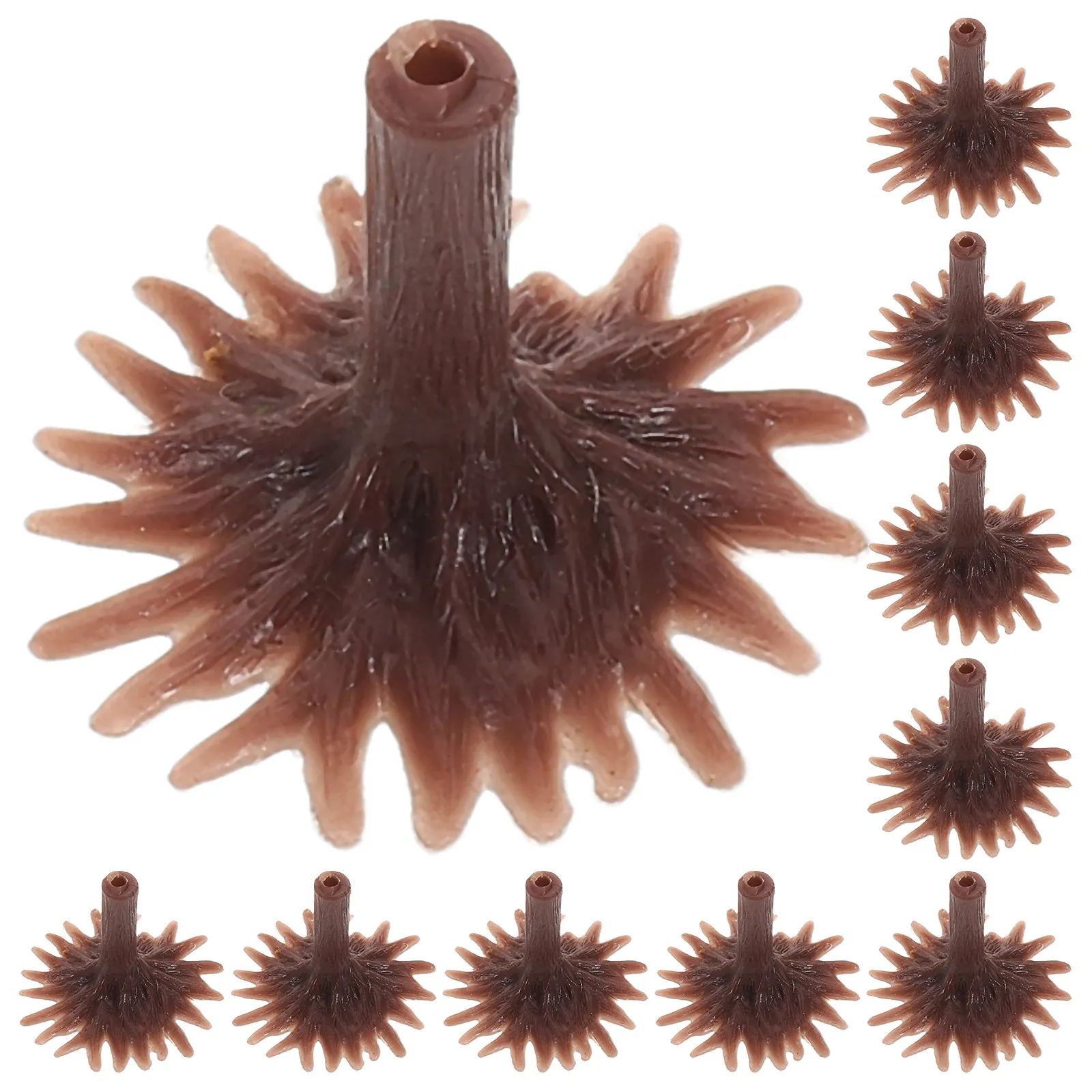 50Pcs Lightweight Plastic Tree Base Feet for DIY Miniature Landscapes Architectural Models Diorama Railway Scenery Sand Table view 3