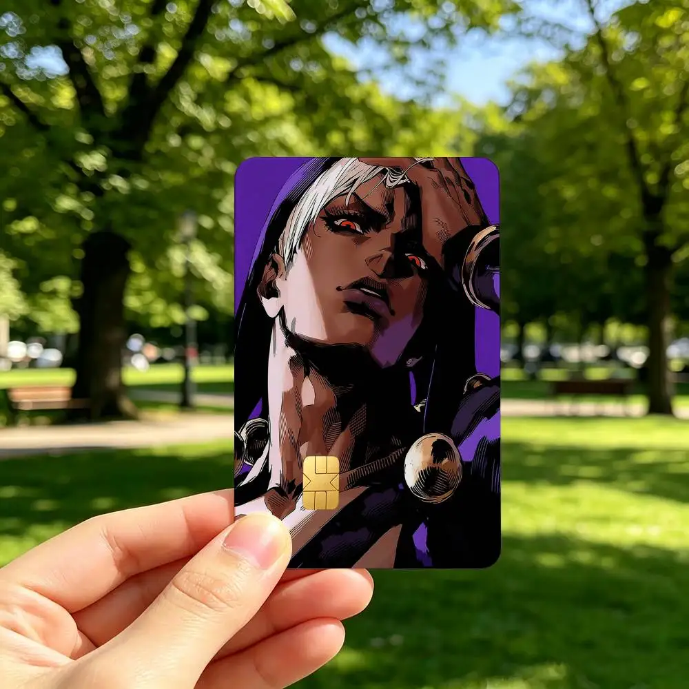 Cool J-Jojo R-Risotto Nero 1Set 4Pcs Waterproof Card Skin Stickers for Credit Bus IC Cards