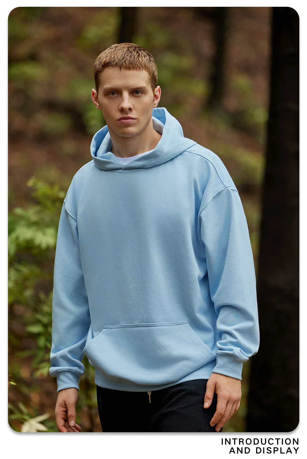 IEFB New Autumn Men's Sweatshirts Hooded Solid Color Lager Pocket Casual Thick Menswear Loose Pullover Male Hoodies 9W424