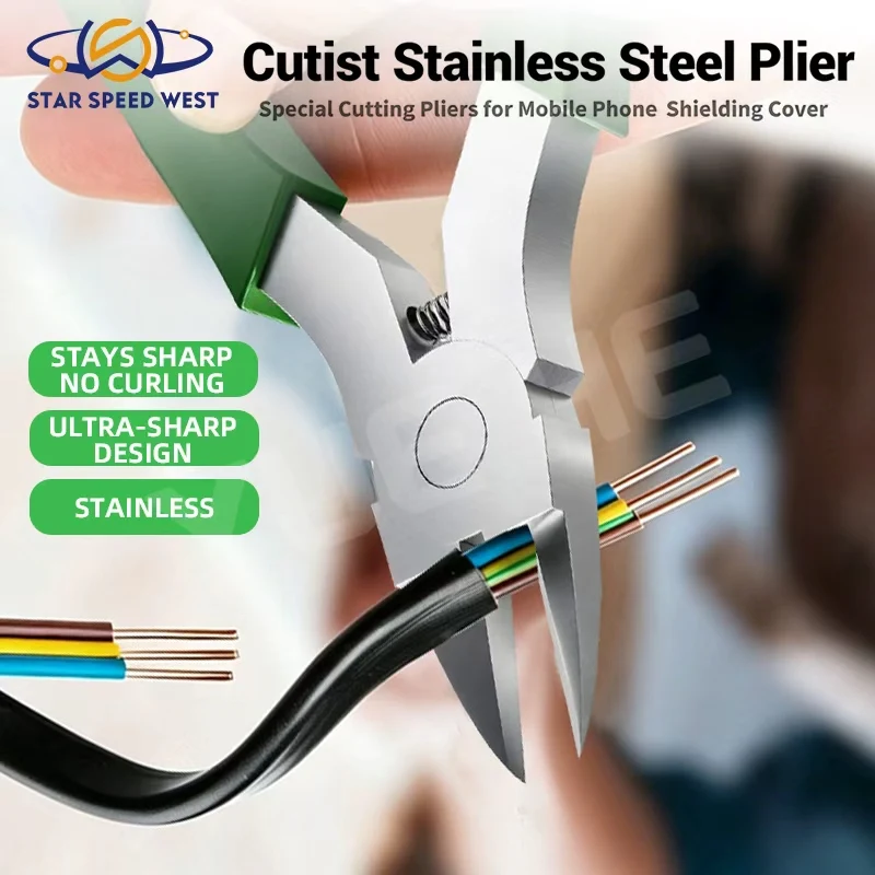 2UUL CT01 Cutist Precision Cutting Plier Stainless Steel Ultra Sharp Tip For Phone Tight Space Access Repair Cutting Hand Tools