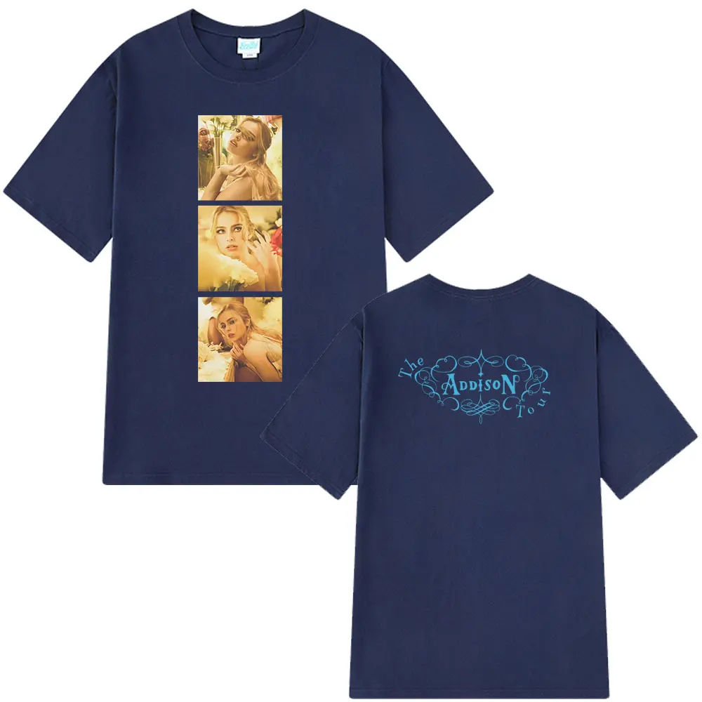 أديسون راي أديسون جولة 2025 الجرافيك تي شيرت الرجال النساء موضة تي شيرت الصيف قصيرة الأكمام فضفاضة تي شيرت غير رسمي الشارع الشهير #5