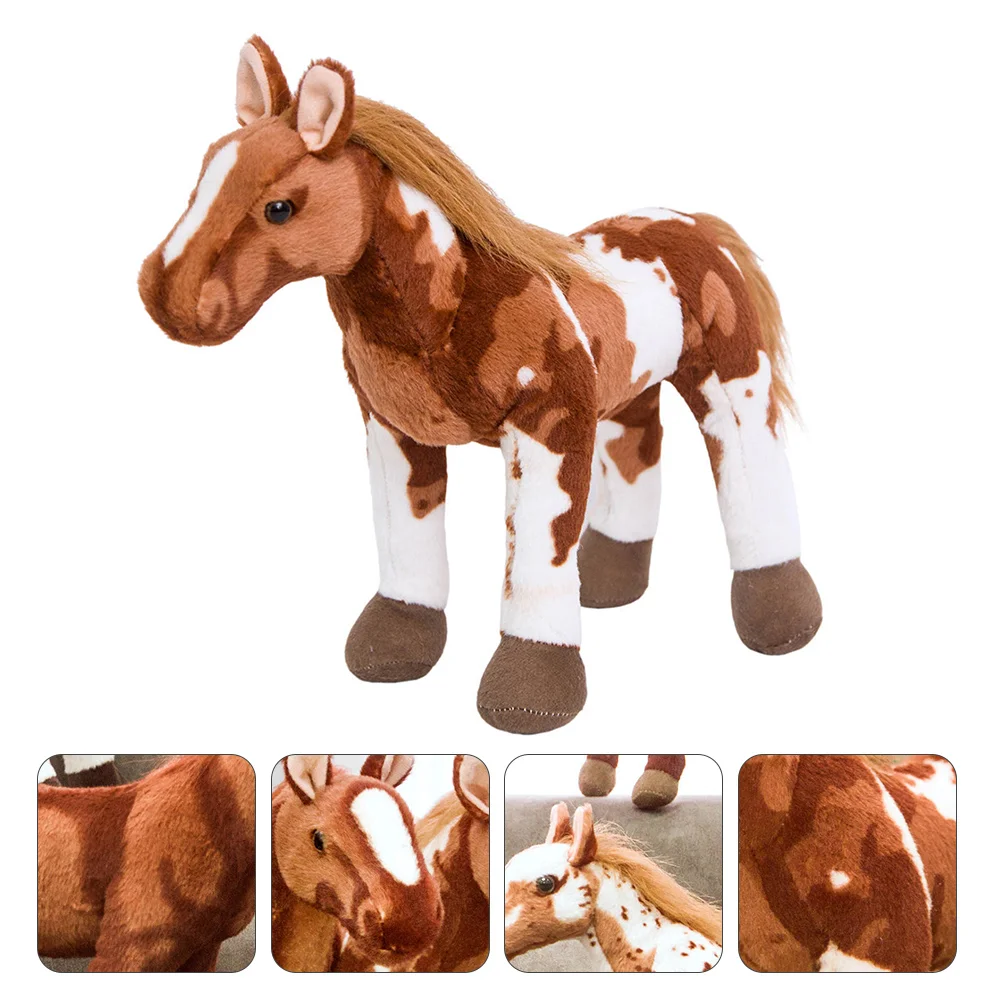 1pc adorabile cavallo peluche cavallo farcito giocattolo regalo peluche cavallo cavallo cavallo peluche giocattolo cavallo giocattolo animale peluche