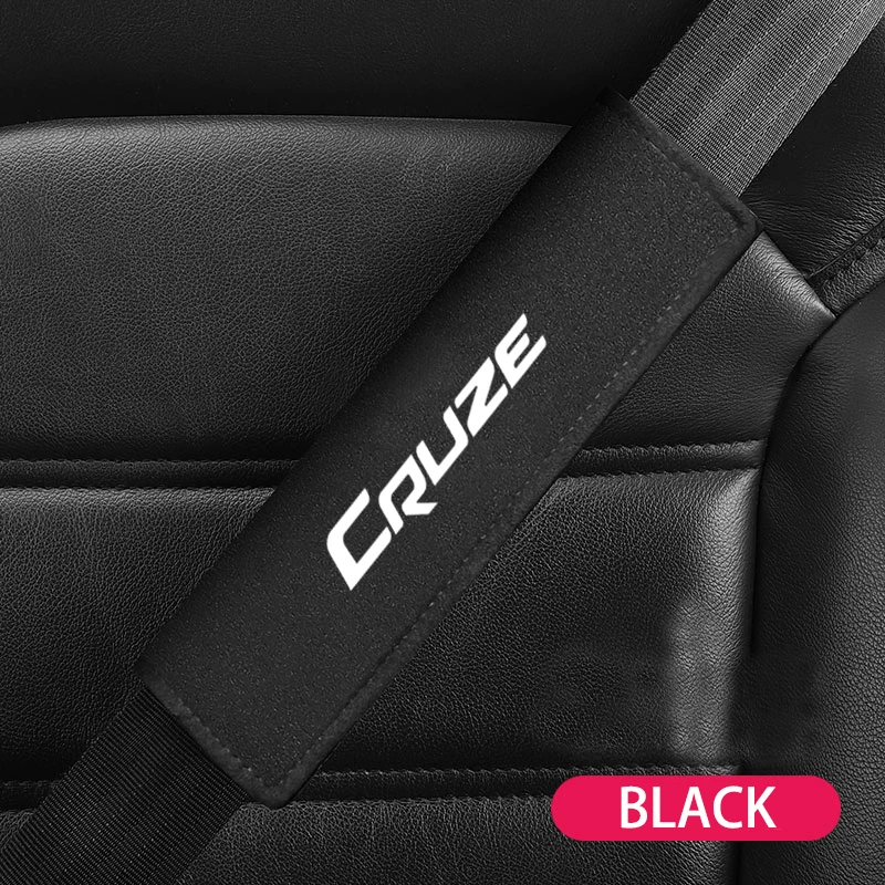 1pc Imitation Deer Skin Car Safety Belt Cover Ornament Plush Leather Seatbelt Shoulder Protector For Chevrolet CRUZE