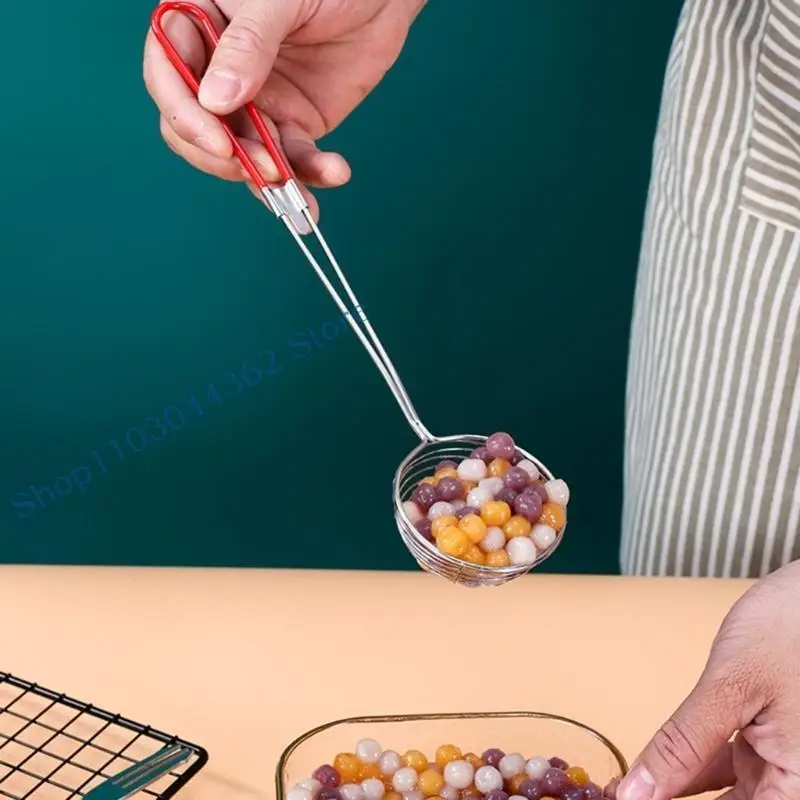 

A3PA Slotted Ladles Efficient Slotted Skimmer Spoon Essential Tool for Filtering Hot Meals