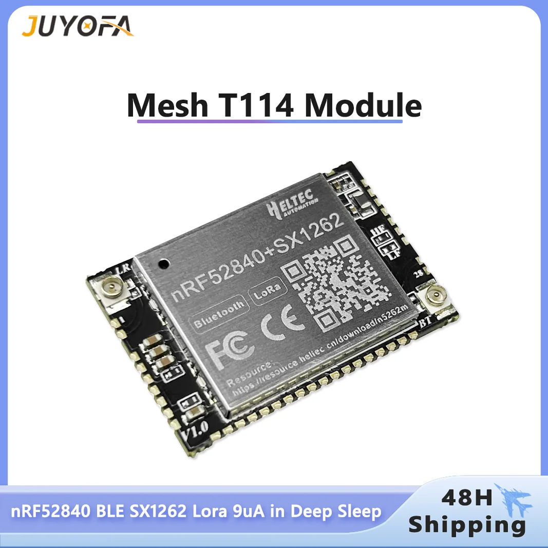 Heltec T114 Mesh Node Module 5262M LoRaWAN NRF52840 SX1262 LoRa BLE Low Power for Meshtastic Compatible with Arduino