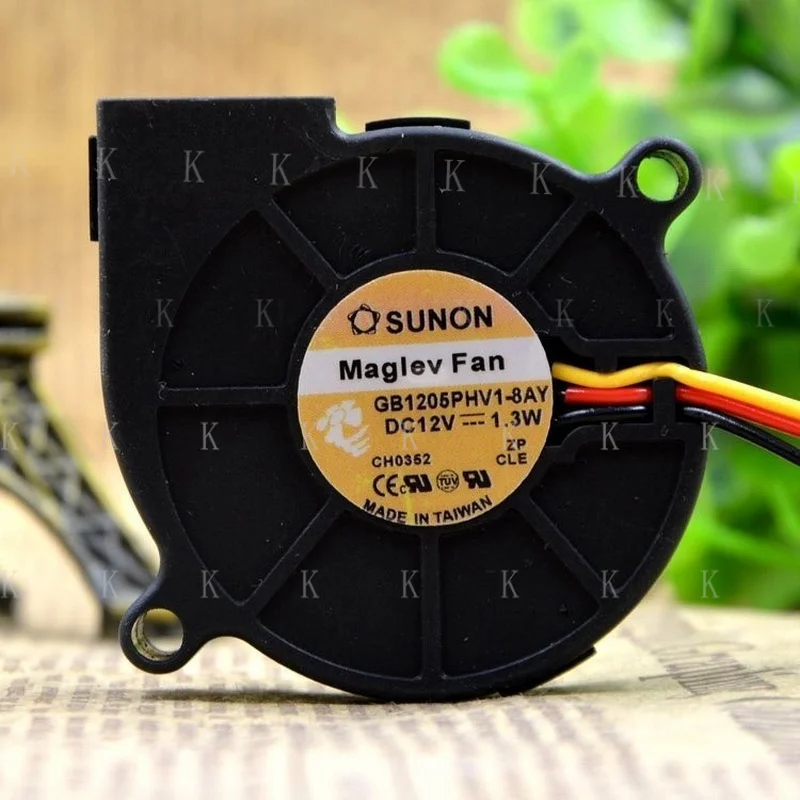 C FOR GB1205PHV1-8AY DC12V 1.3W 50*50*15mm 3pin bearing cooling fan #as