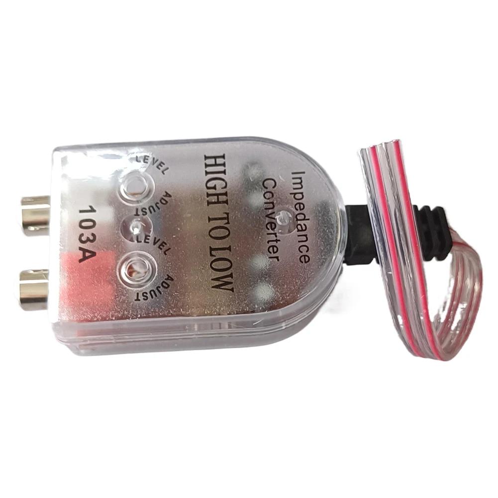 Portable Car Amplifier Practical Subwoofer High Turn Low Audio Converter Connector Audio High To Low Regulator Filter
