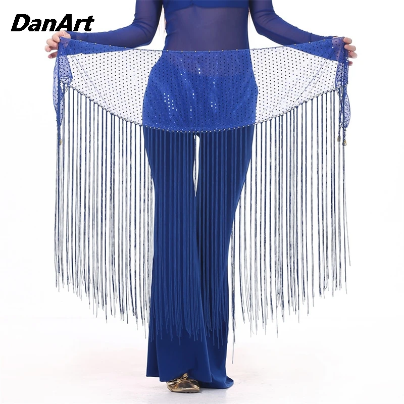 

Women Highlight Tassel Waist Chain New Training Suit Hip Scarf Tassel Indian Dance Costume New Performance Hip Scarf Skirt