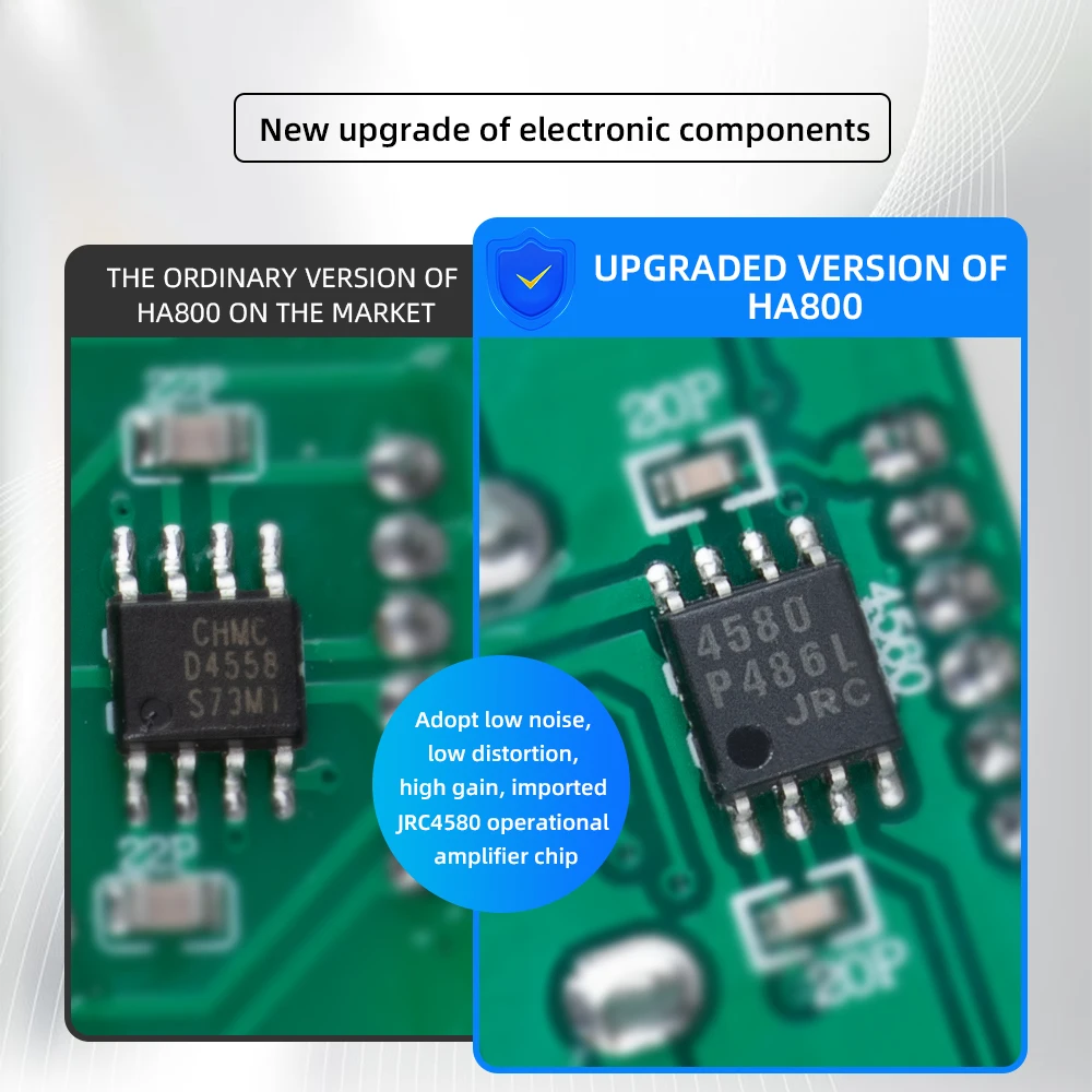 HA800 Ultra-Compact Audio Amplifier 8 Channels Mini Stereo Headphone Amplifier With Power Adapter EU US Plug Adapter Amplifiers