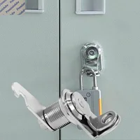 Cerradura de leva con cerradura en forma de L, para gimnasio, dormitorio, archivador de oficina, 10 Uds.