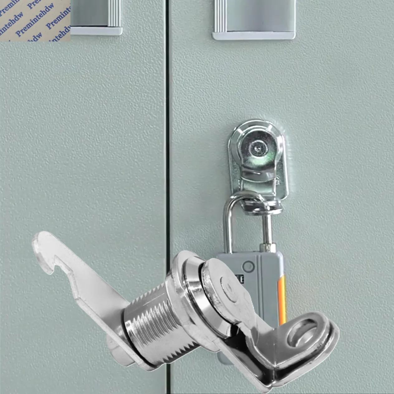 10Pcs Padlockable Cam Lock With L Shaped Padlock Hole Gym Dormitry Locker Office File Cabinet