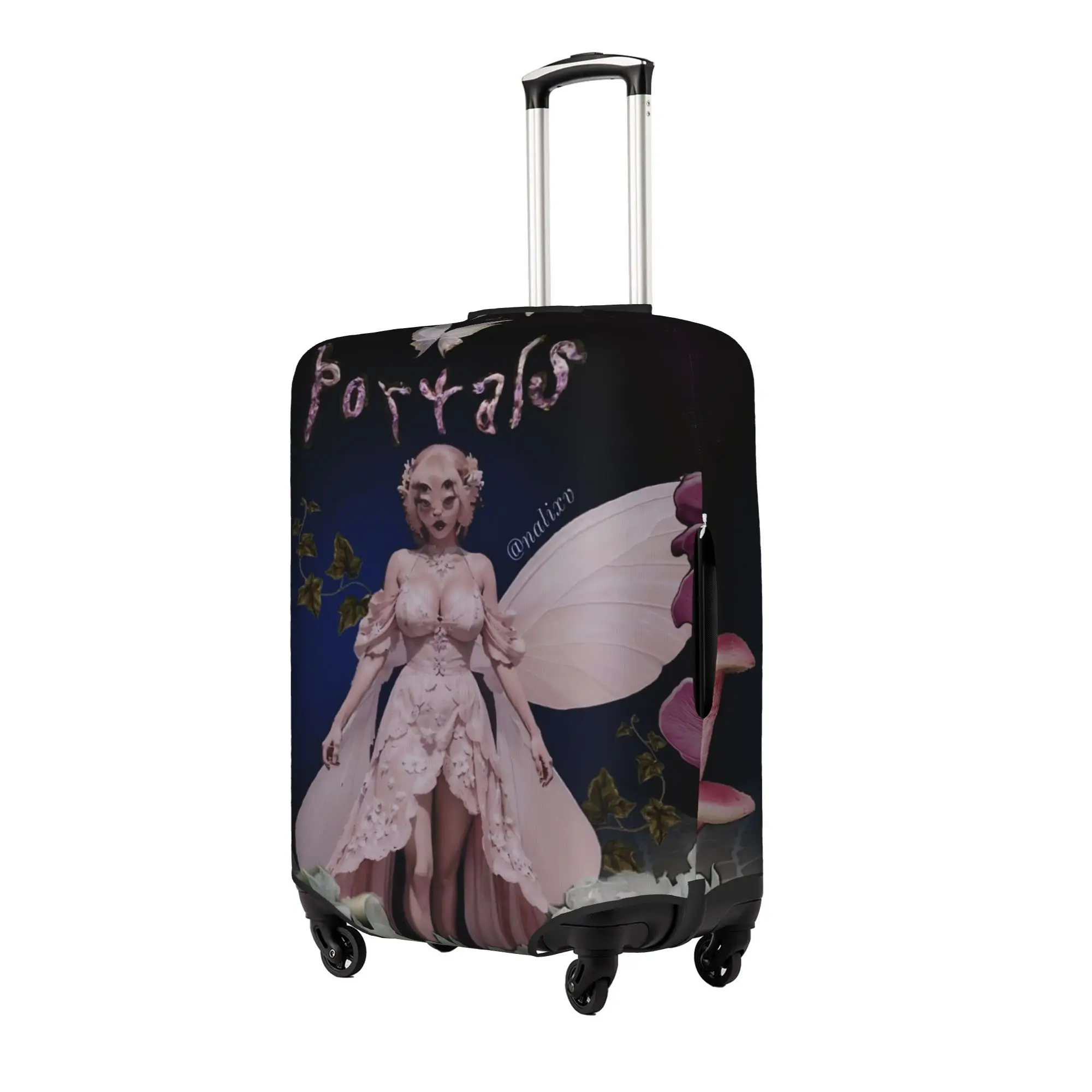 Funny Portals Mushroom M-Melanies M-Martinez Luggage Cover Protector Washable American Singer Songwriter  Travel Suitcase Covers