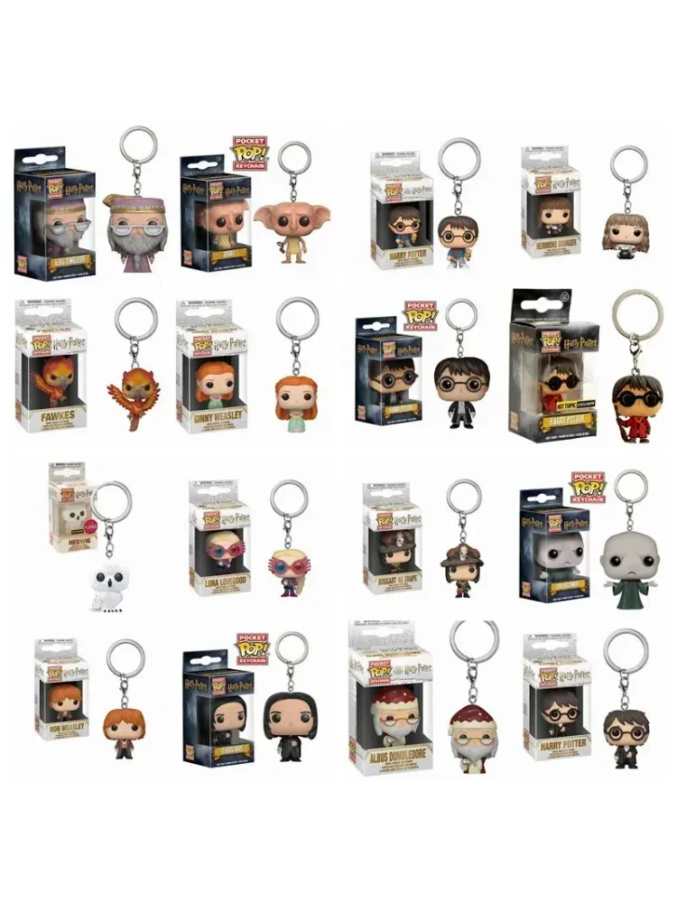 Funko porte-clés de poche jouet Hermione Granger Dobby Dumbledore Malfoy Ginny Ron Hedwig Snape Voldemort Luna poche Pop porte-clés jouet
