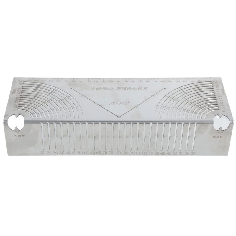 Corner Drawing Ruler Folding Right Angles Drawing Tool Round Corners Line Drawer