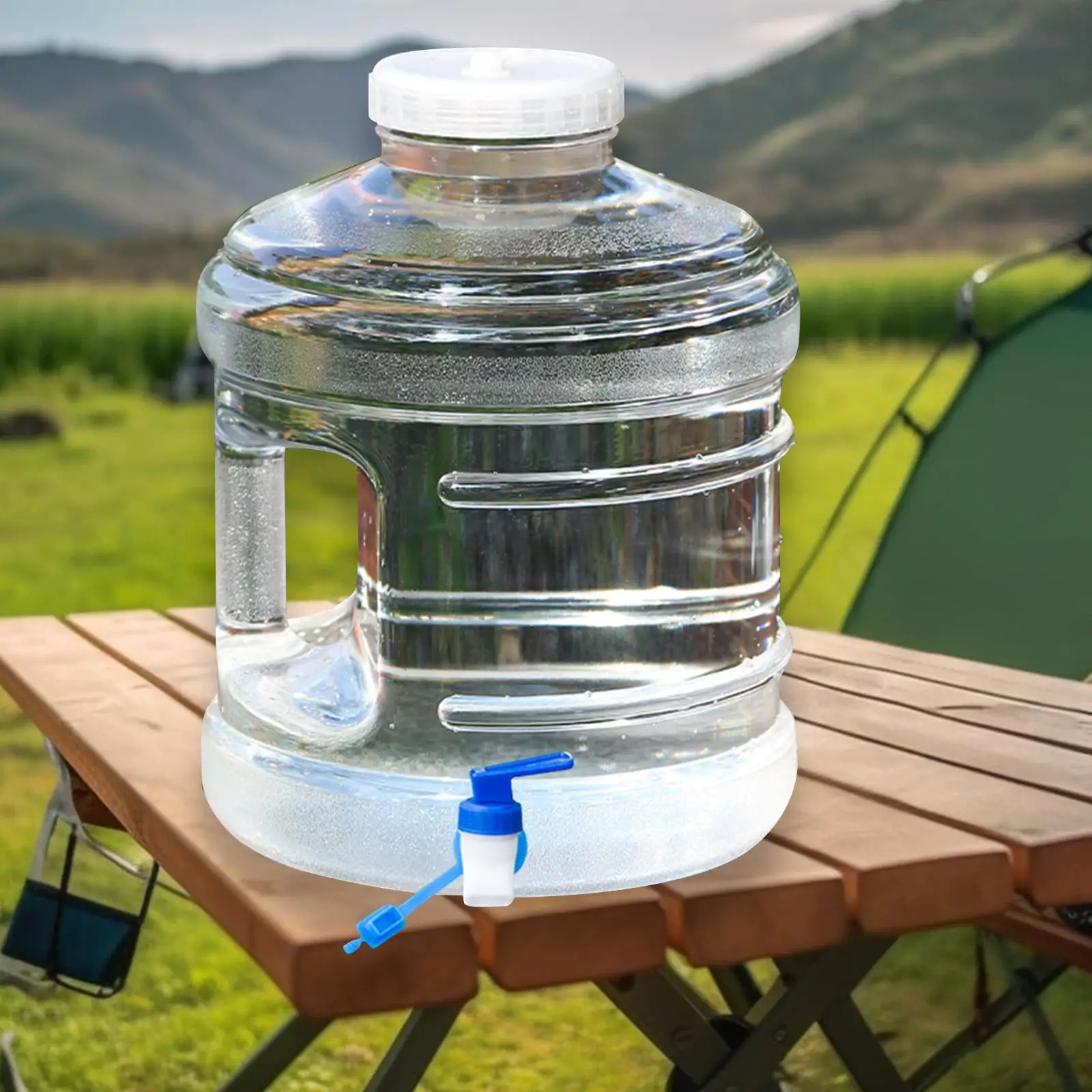 Water Container Water Tank Water Barrel No Leakage Water Carrier with Faucet Water Jug for RV Survival Emergency Camping Picnic