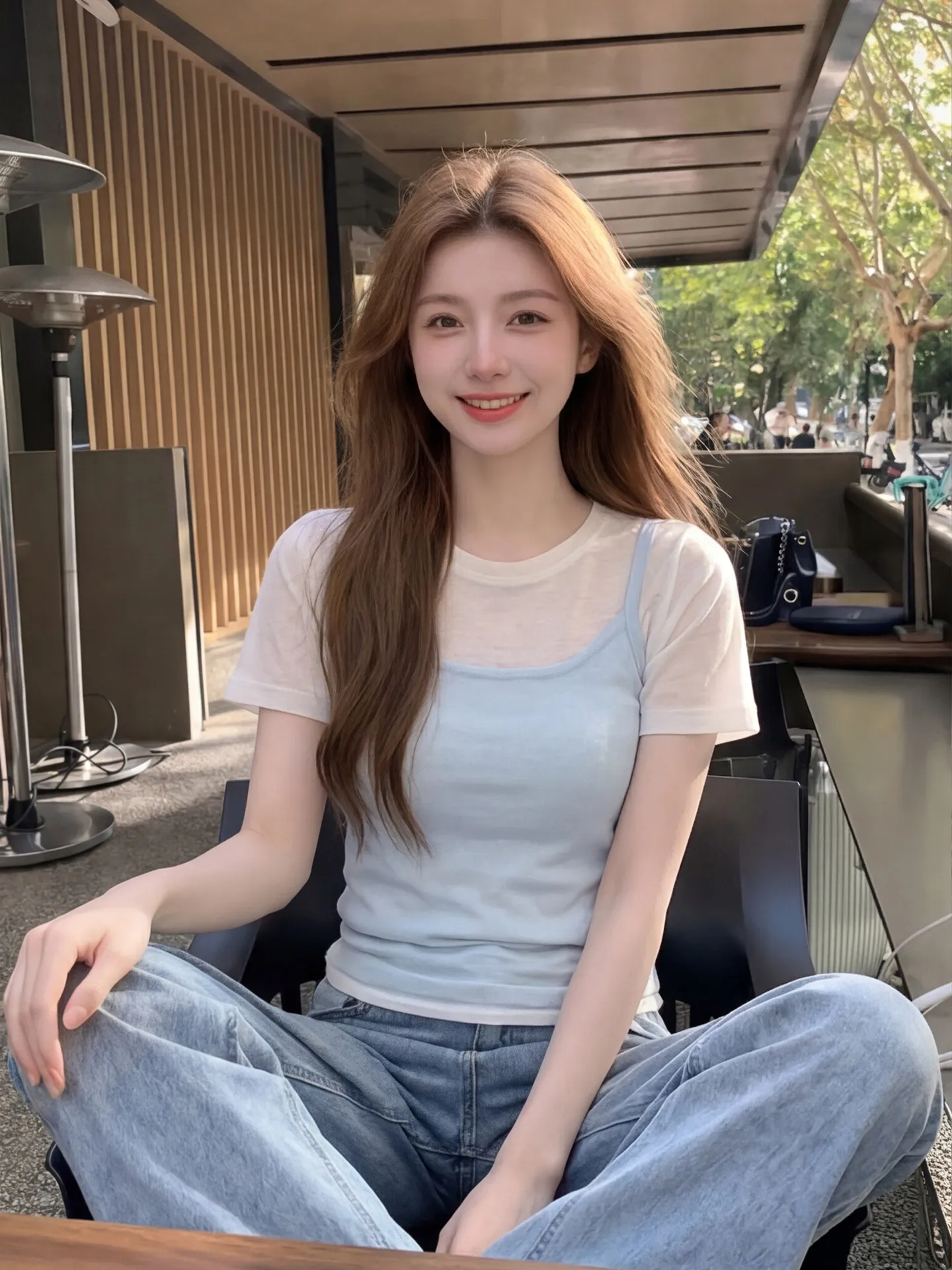 

Sweet Style Women's Short Sleeve T-Shirt Set Slim Fit Tank Top Inner Wear Summer Fashion Two-Piece Suit Casual Commute Wear