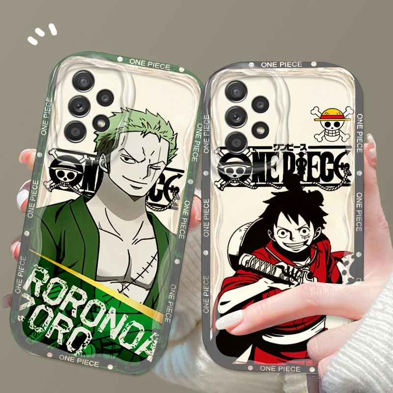 One Piece Luffy Cute Girl For Samsung A55 A54 A53 A52 A35 A34 A33 A32 A25 A24 A23 A22 A21S A15 A13 A14 5G Wave Oil Soft