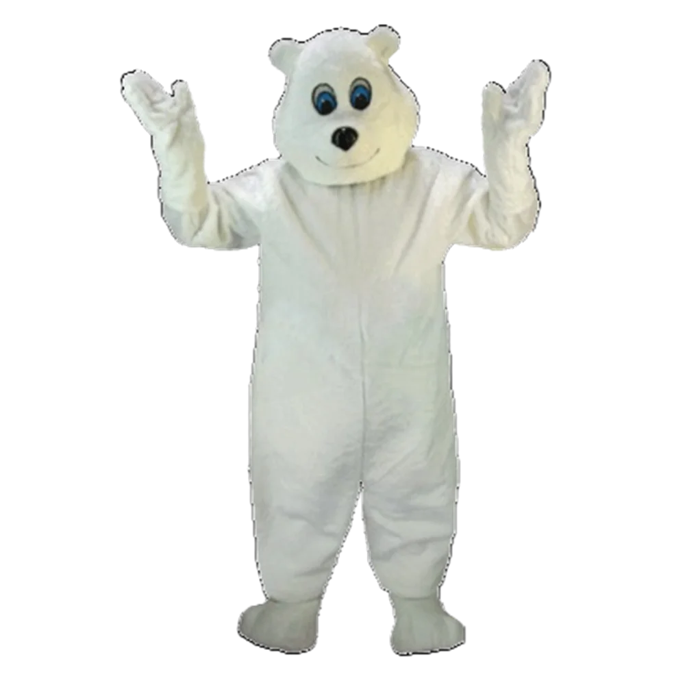 

Happy Polar Mascot Hot Sale Adult Size Animal Theme White Bear Mascotte Mascota Outfit Suit Fancy Dress Cosply Costumes SW1103