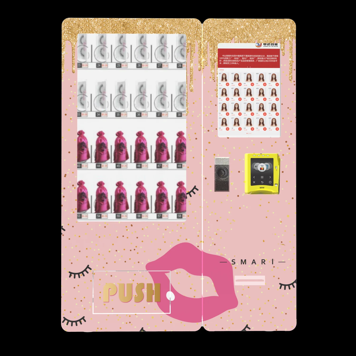 10.1 بوصة تعمل باللمس آلة بيع صغيرة كونترتوب آلات بيع كونترتوب