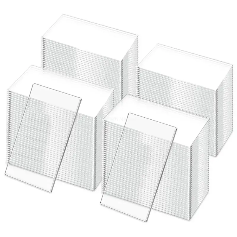 

50 Pieces Acrylic Place Cards, Transparent Rectangle Blank Seating Cards for DIY Craft Project, Wedding Birthday or Xmas